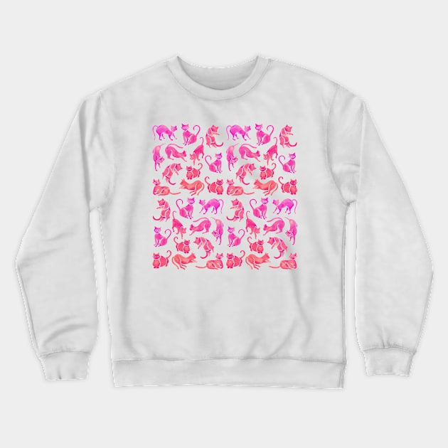 pink cat positions Crewneck Sweatshirt by CatCoq